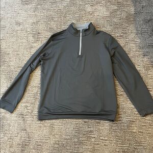Magashoni Gray Quarter-Zip Pullover Shirt Sweatshirt M